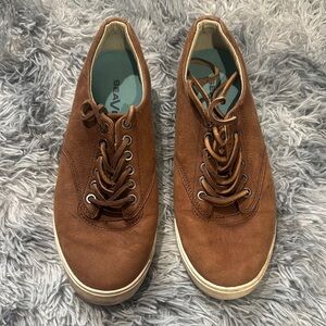 SeaVees Brown Sneakers with Suede Upper and Rubber Soles